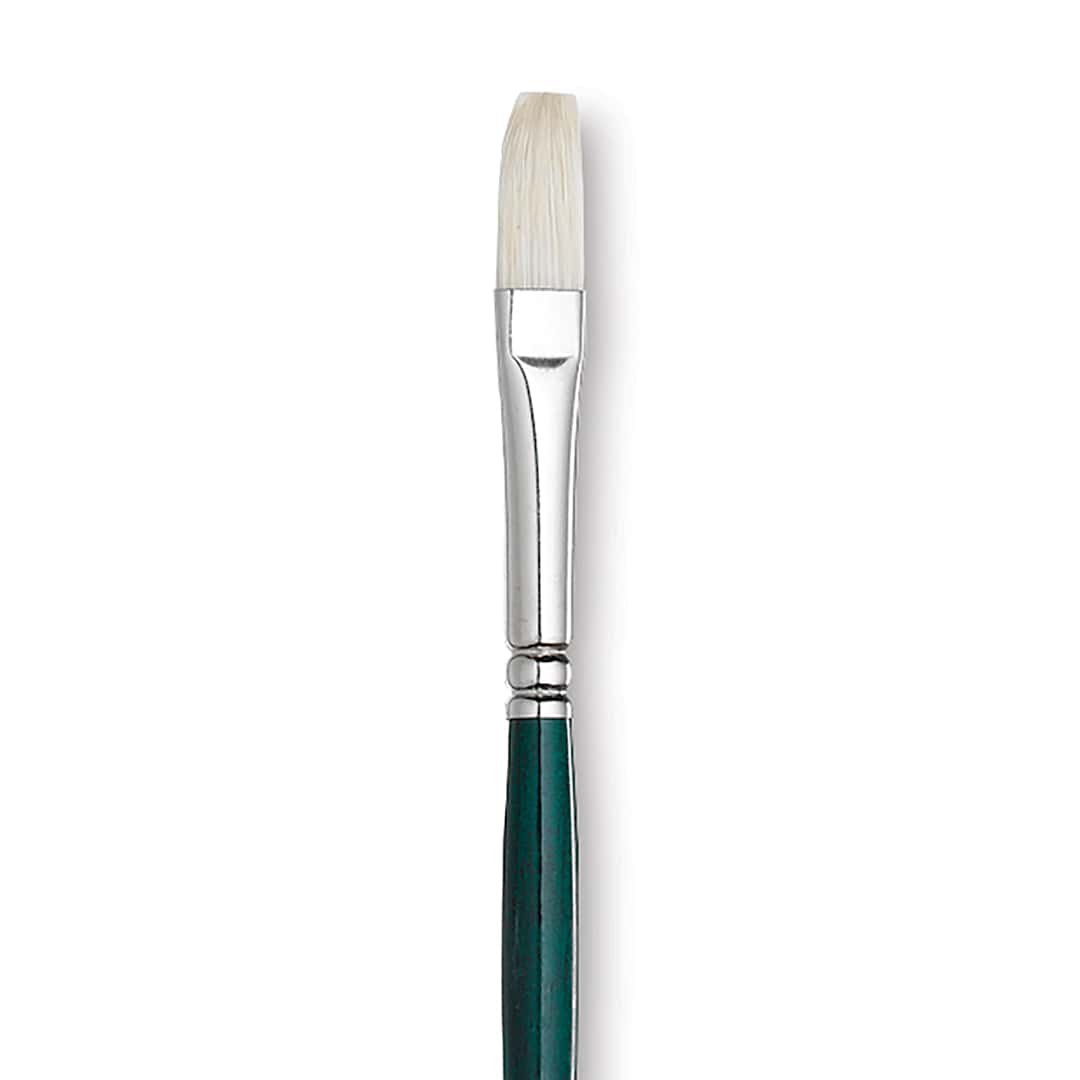 Open in modal - Grumbacher Gainsborough Brush - Flat, Long Handle, Size 4