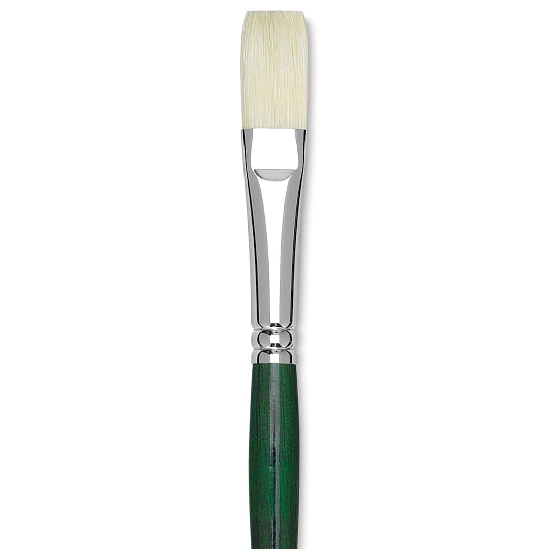 Open in modal - Grumbacher Gainsborough Brush - Flat, Long Handle, Size 8