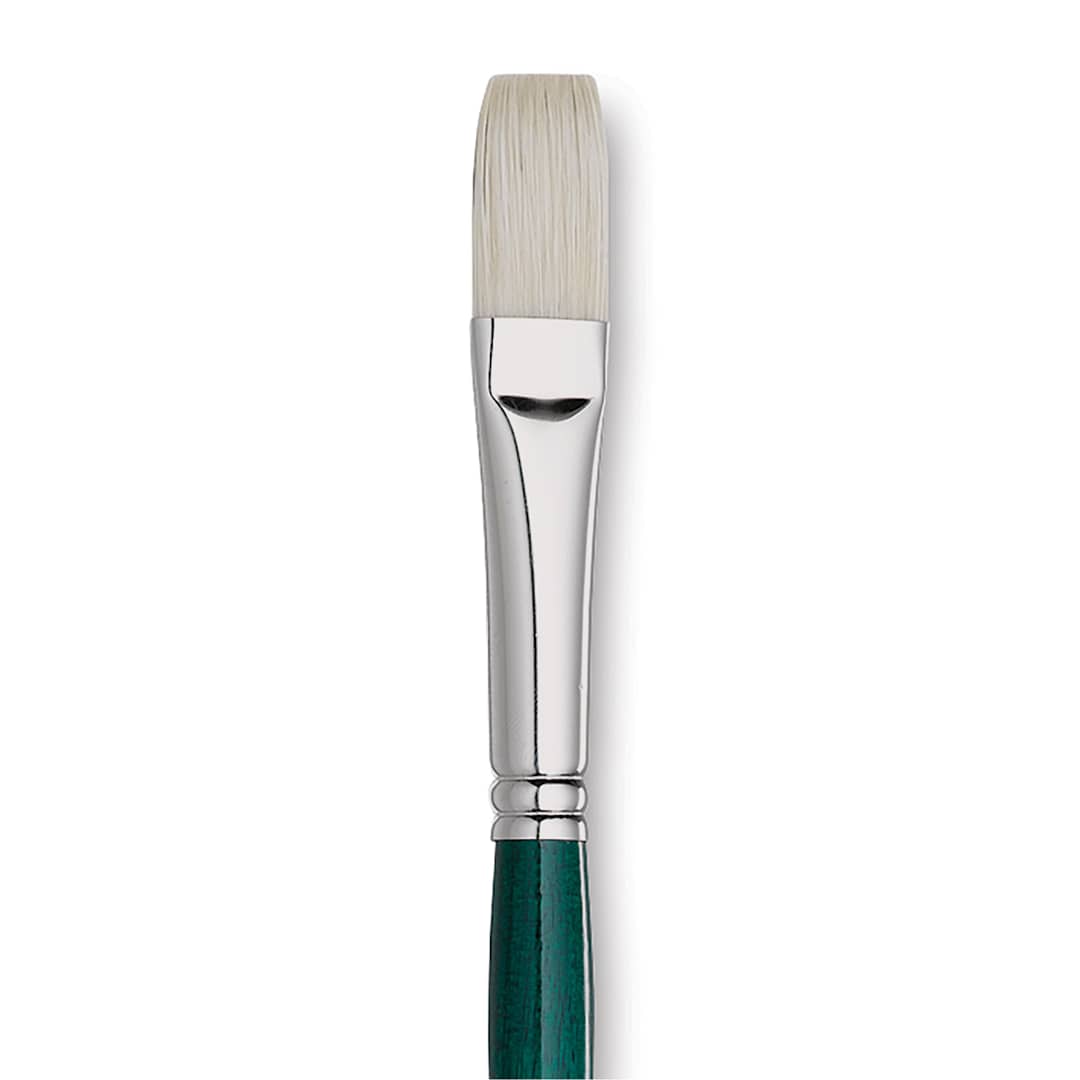 Open in modal - Grumbacher Gainsborough Brush - Flat, Long Handle, Size 10