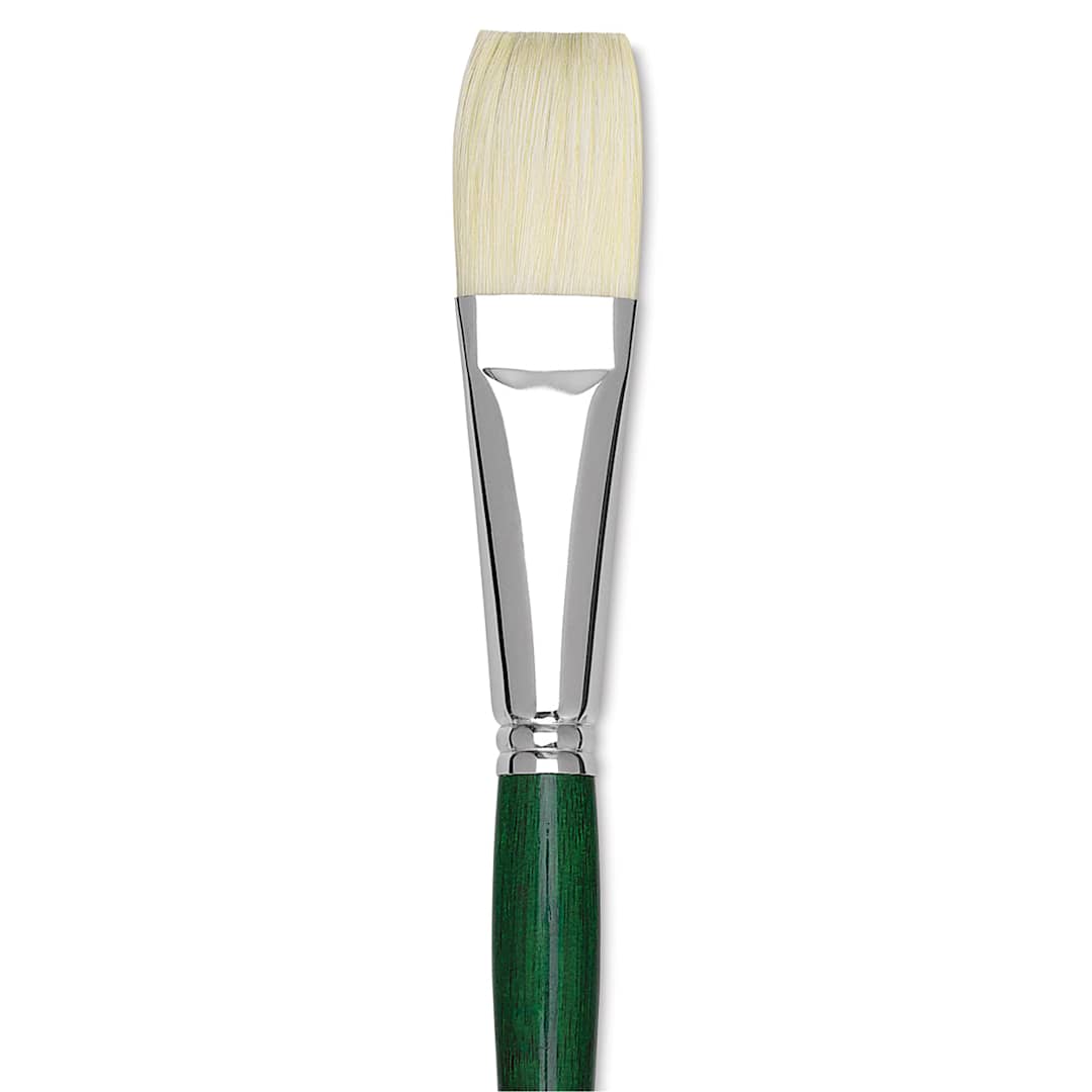 Open in modal - Grumbacher Gainsborough Brush - Flat, Long Handle, Size 14