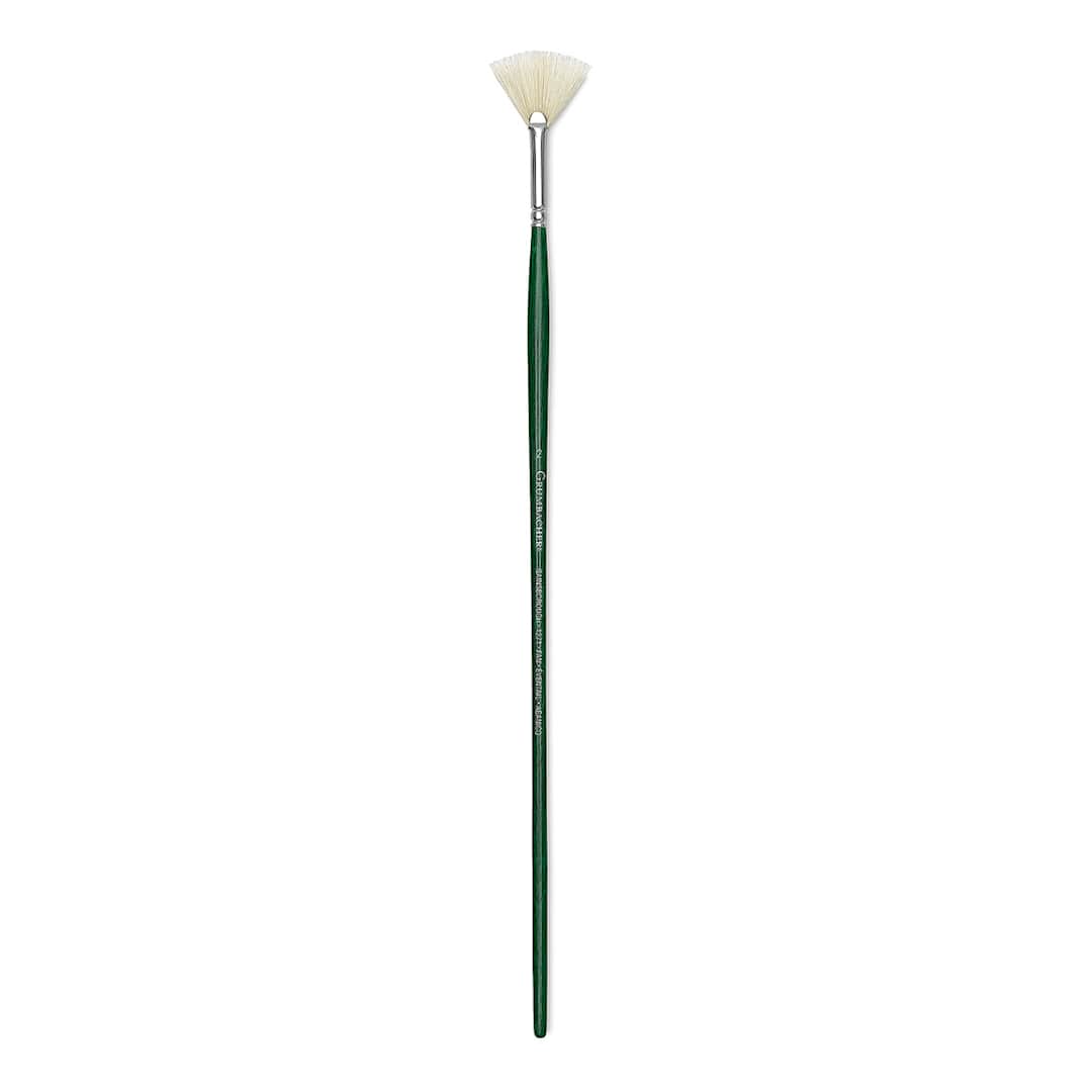 Open in modal - Grumbacher Gainsborough Brush - Fan, Long Handle, Size 2