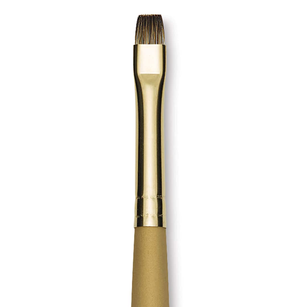 Open in modal - Princeton Synthetic Mongoose Brush - Bright, Long Handle, Size 6 close up