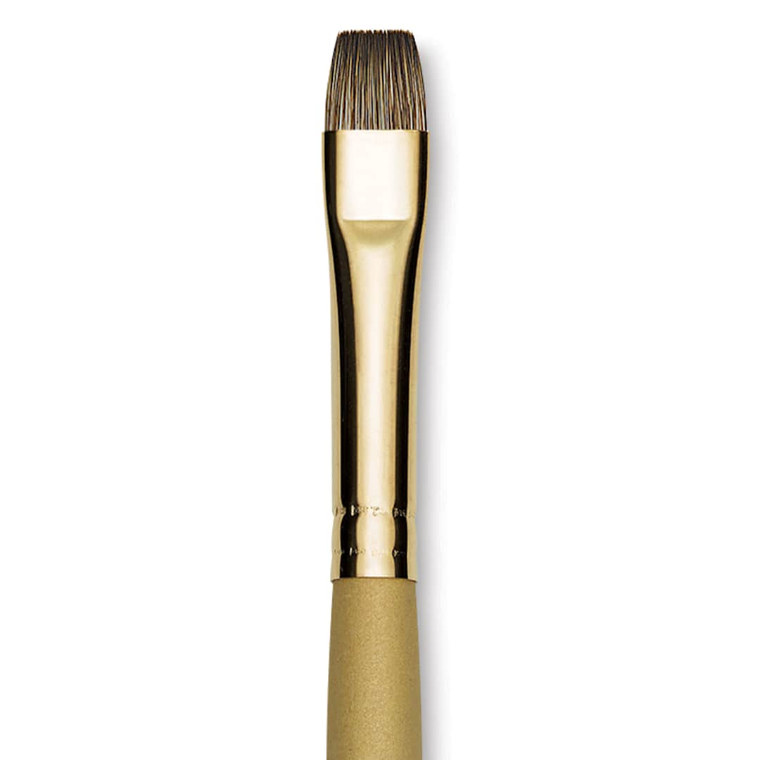 Open in modal - Princeton Synthetic Mongoose Brush - Bright, Long Handle, Size 10 close up