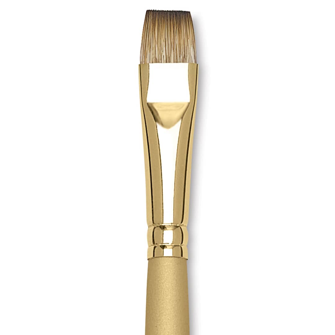 Open in modal - Princeton Synthetic Mongoose Brush - Bright, Long Handle, Size 16 close up