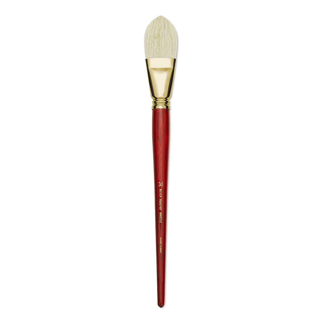 Open in modal - Blick Master Bristle Brush - Short Filbert, Long Handle, Size 30