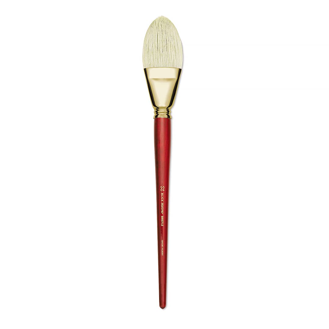 Open in modal - Blick Master Bristle Brush - Short Filbert, Long Handle, Size 32