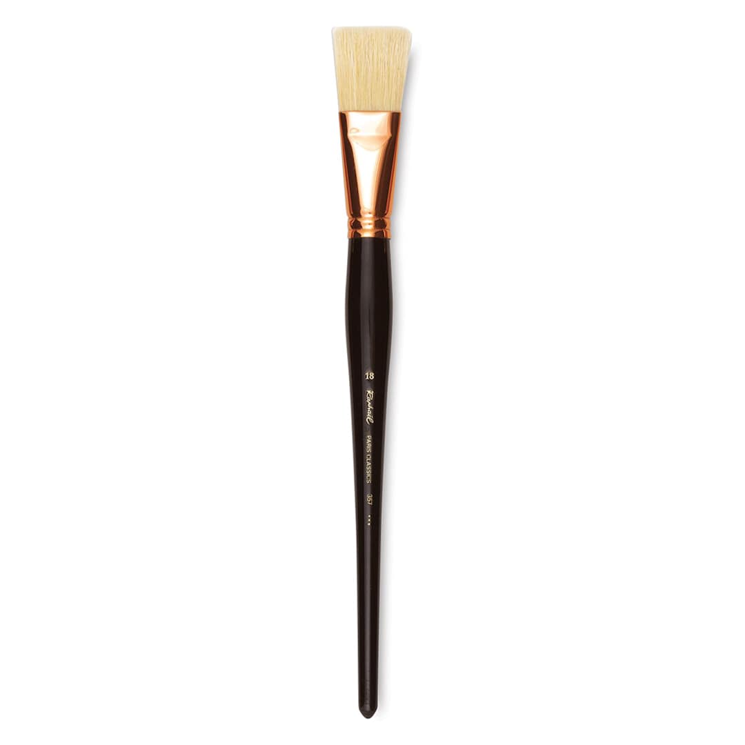 Open in modal - Raphael Paris Classic Brush - Flat, Long Handle, Size 18