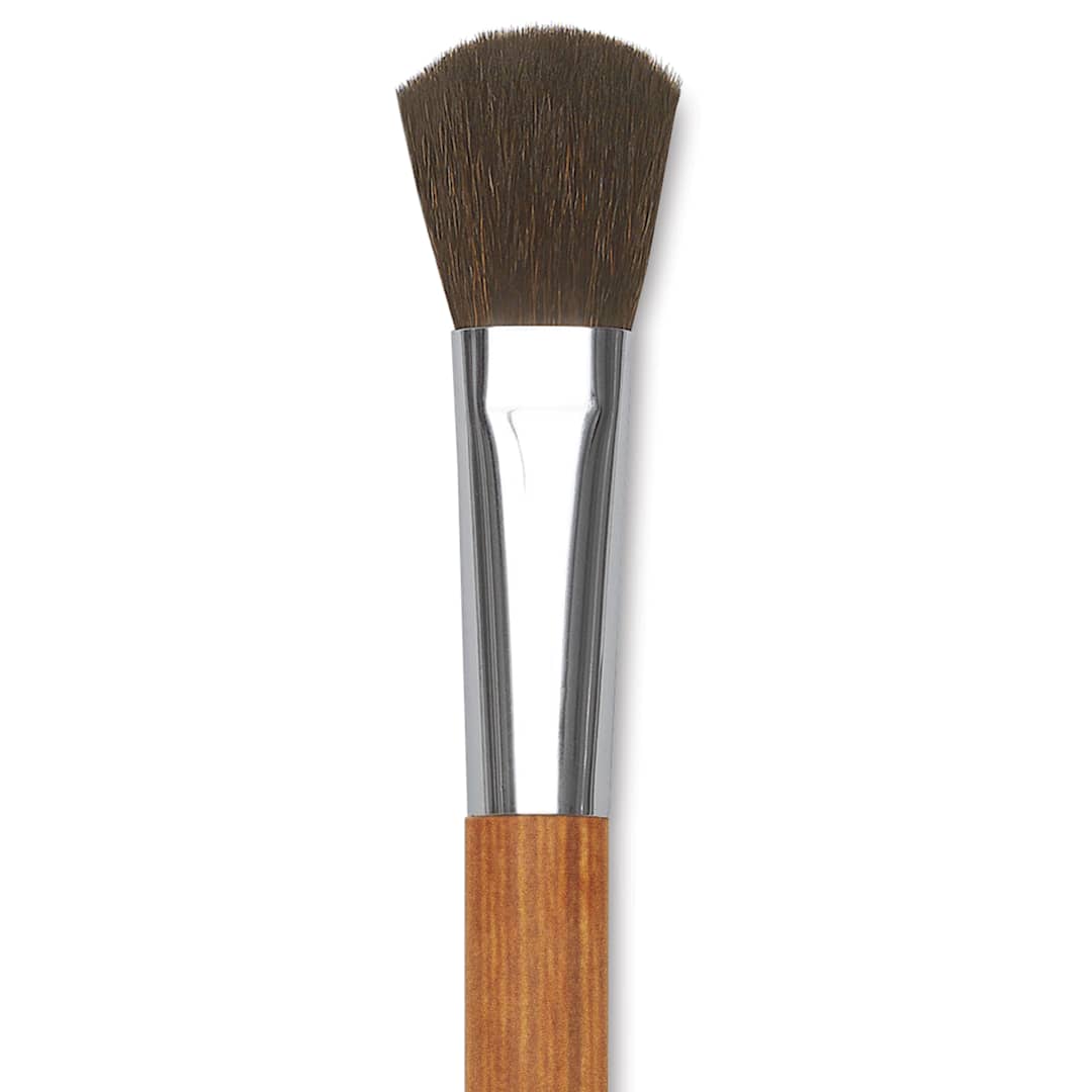 Open in modal - Holbein Pastel Brush - 5/8", Oval Blender, Goat hair, close-up