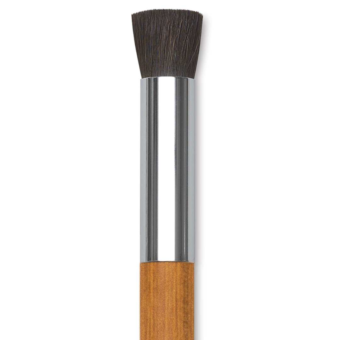 Open in modal - Holbein Pastel Brush - 7/16", Round Blender, Horse hair, close-up