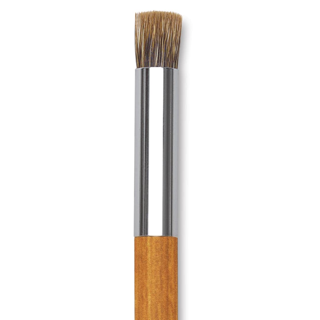 Open in modal - Holbein Pastel Brush - , 5/16", Round Blender, Badger hair, close-up