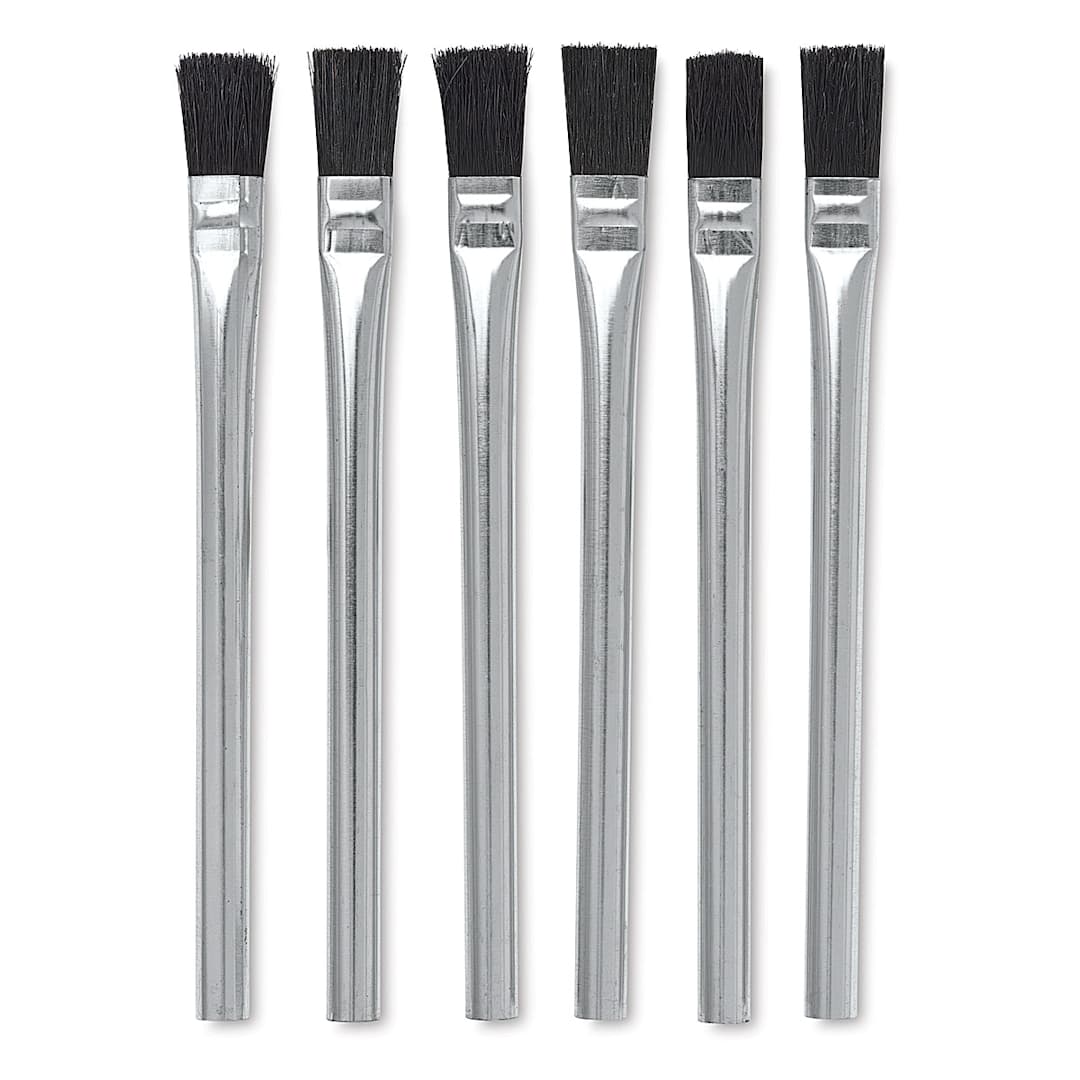 Open in modal - Acid Brushes - Set of 6 single use brushes shown upright