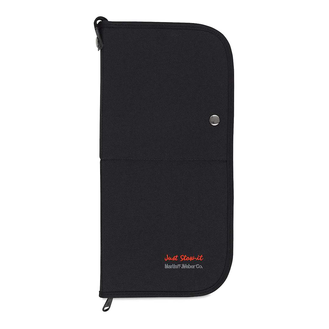 Open in modal - Just Stow-It Brush Case - Black - closed
