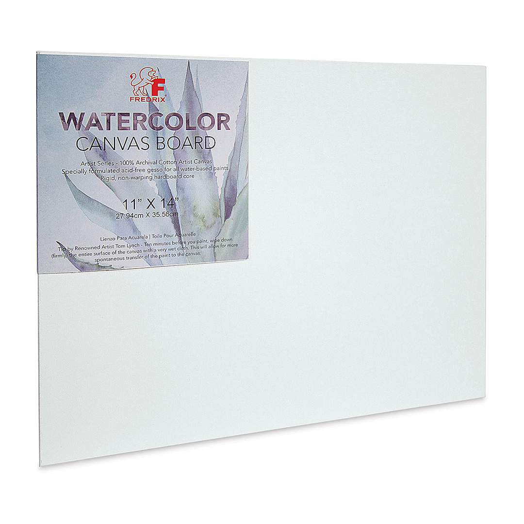 Open in modal - Fredrix Archival Watercolor Canvas Board - 11'' x 14''