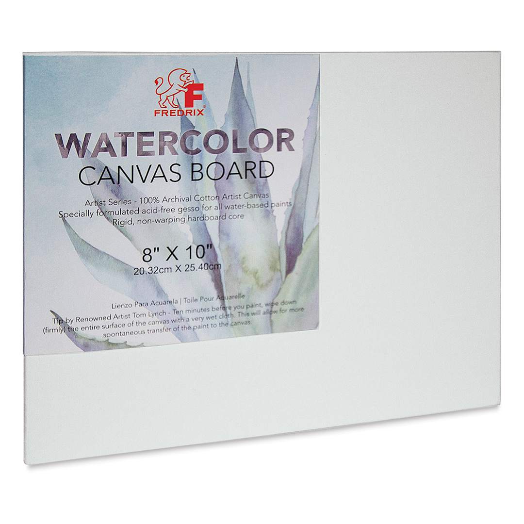 Open in modal - Fredrix Archival Watercolor Canvas Board - 8'' x 10''