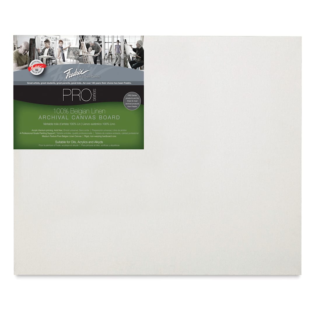Open in modal - Fredrix Pro Series Belgian Linen Board - 16" x 20"