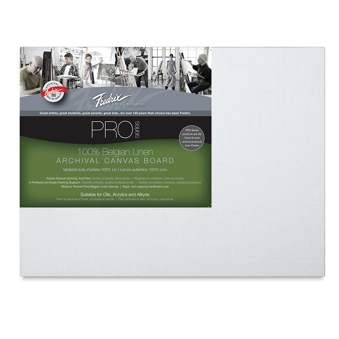 Open in modal - Fredrix Pro Series Belgian Linen Board - 8" x 10"