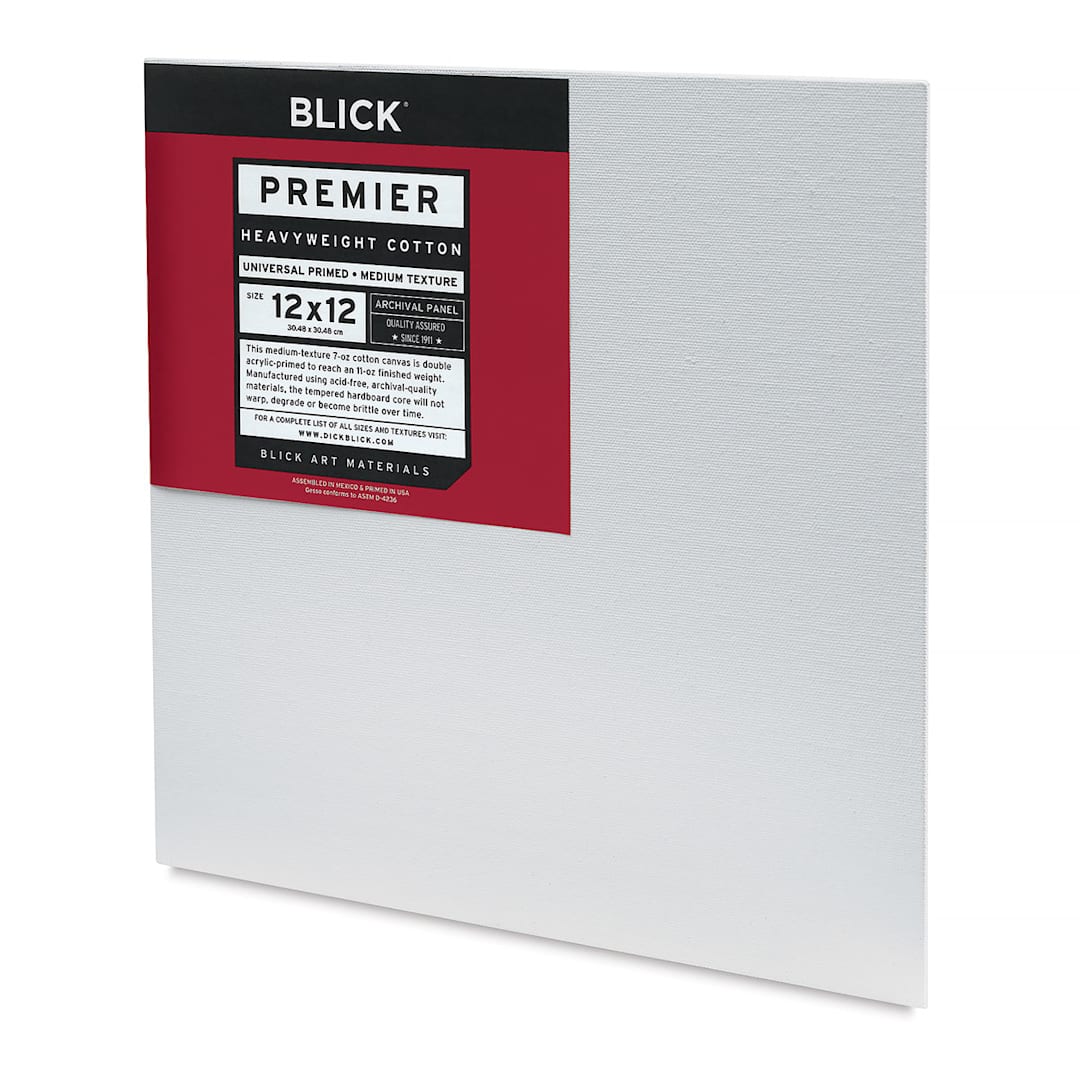 Open in modal - Blick Heavyweight Cotton Archival Panel - 12'' x 12''
