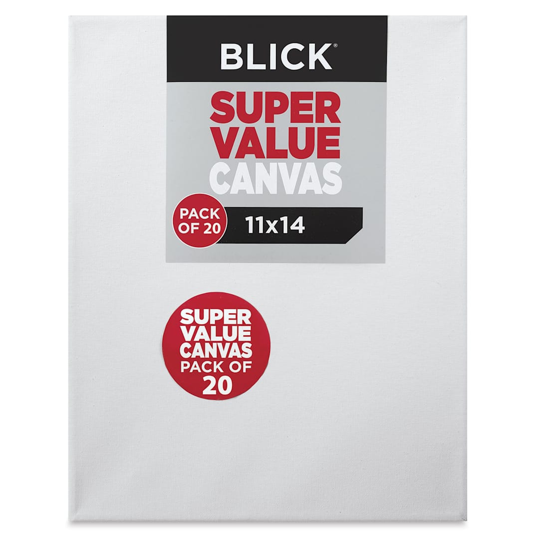 Open in modal - Blick Super Value Canvas Pack - 11" x 14", Pkg of 20