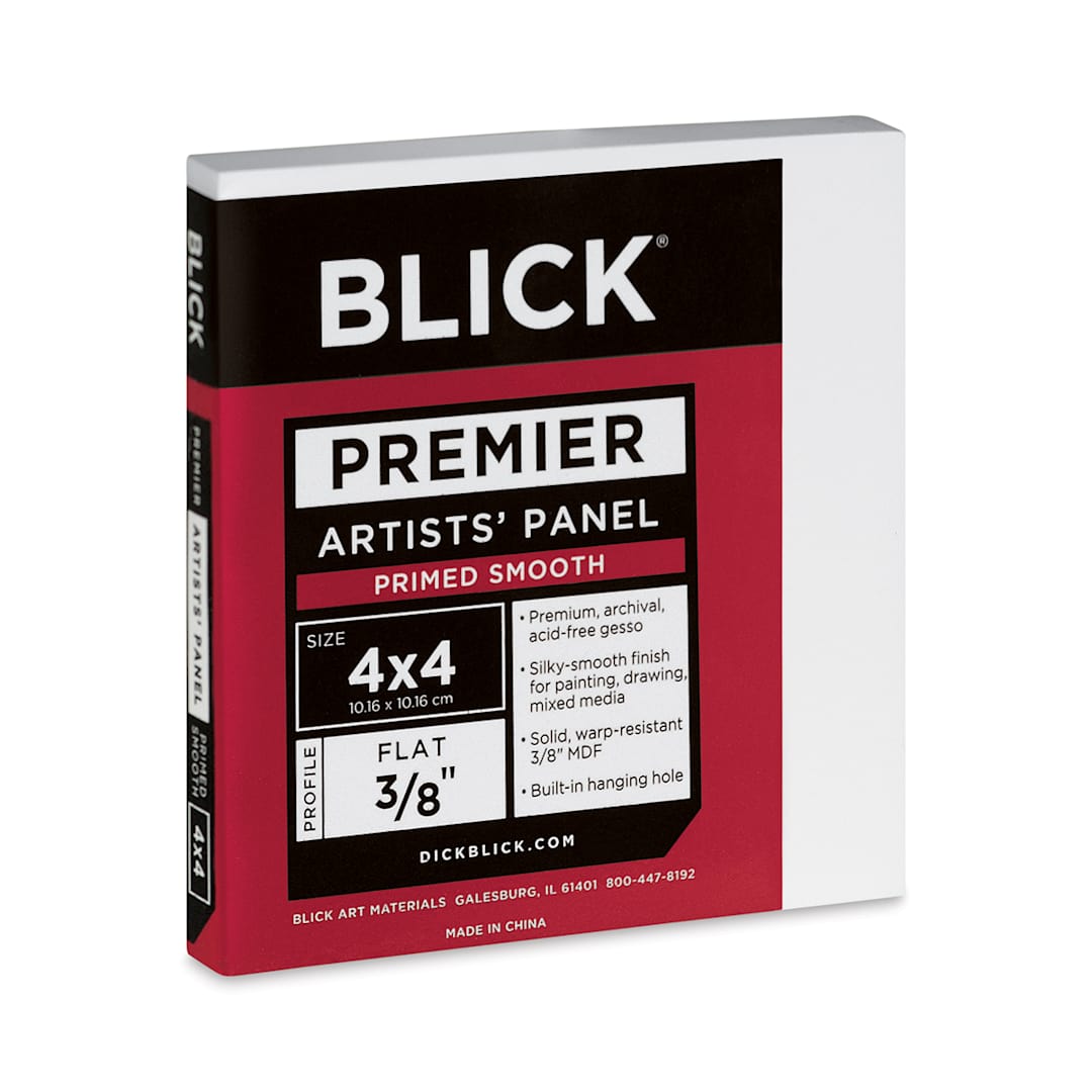 Open in modal - Blick Premier Artists' Panel - Flat, 3/8", 4" x 4" side view