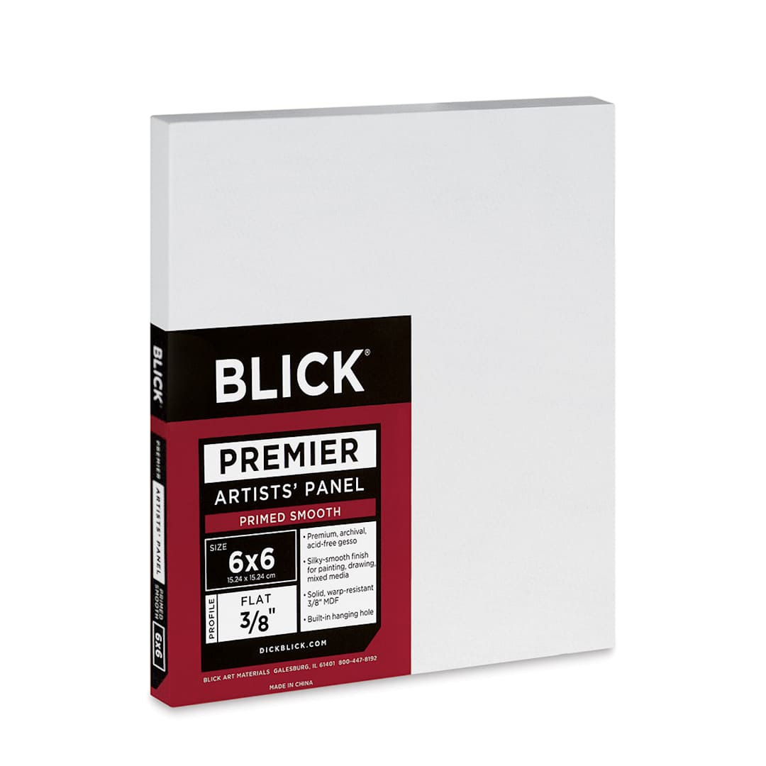Open in modal - Blick Premier Artists' Panel - Flat, 3/8", 6" x 6" side view