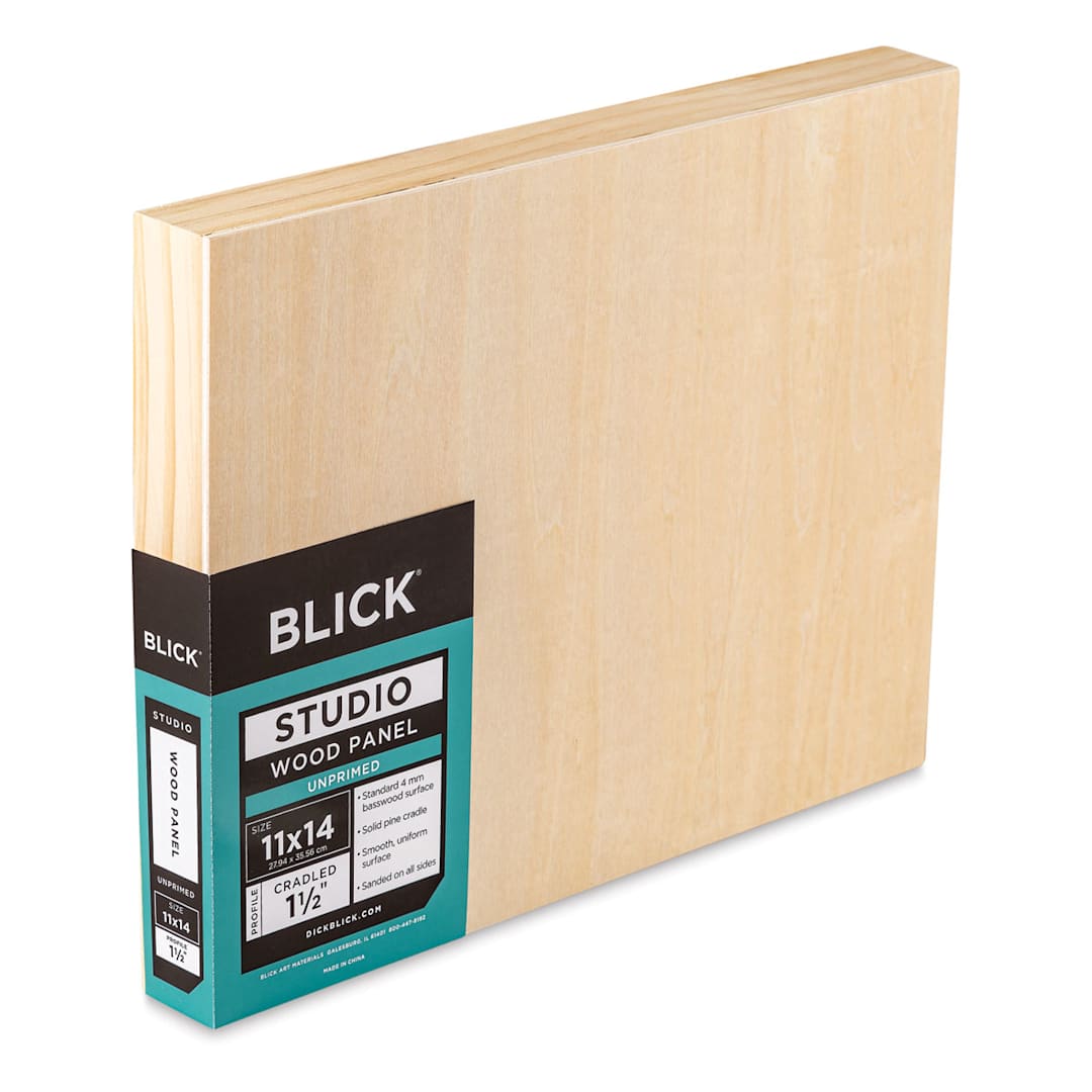 Open in modal - Blick Studio Artists' Wood Panels - Gallery Cradle, 11" x 14", 1-1/2" Cradle