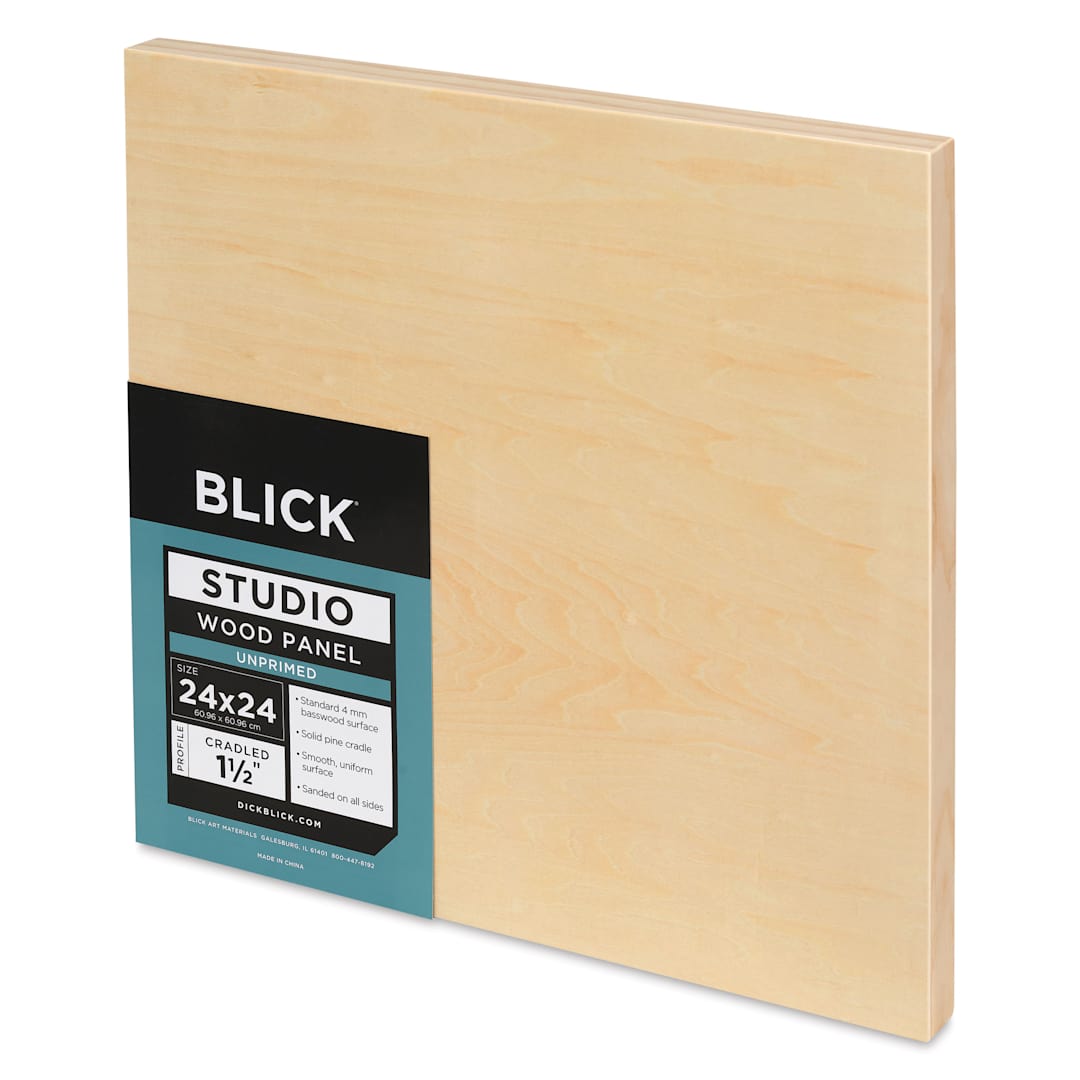 Open in modal - Blick Studio Artists' Wood Panels - Gallery Cradle, 24" x 24", 1-1/2" Cradle