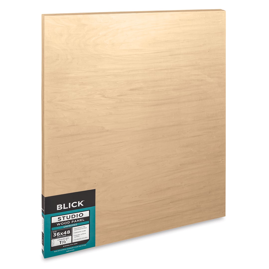 Open in modal - Blick Studio Artists' Wood Panels - Gallery Cradle, 36" x 48", 1-1/2" Cradle