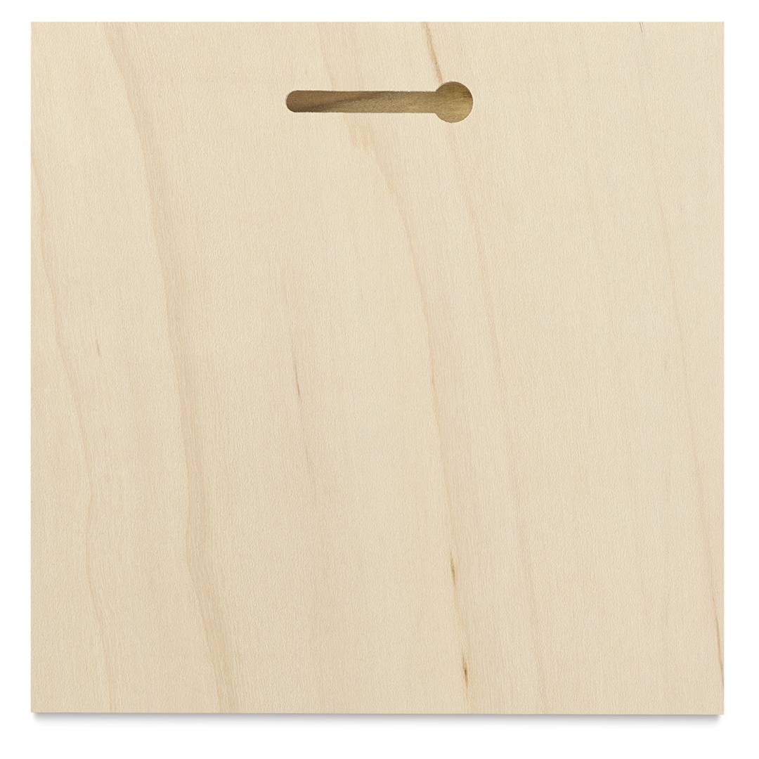 Open in modal - American Easel Maple Panels - Back of Panel showing Keyhole for display