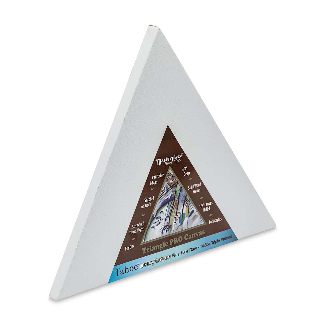Open in modal - Masterpiece Tahoe Cotton Canvas Shape - Triangle, 10" angled side view