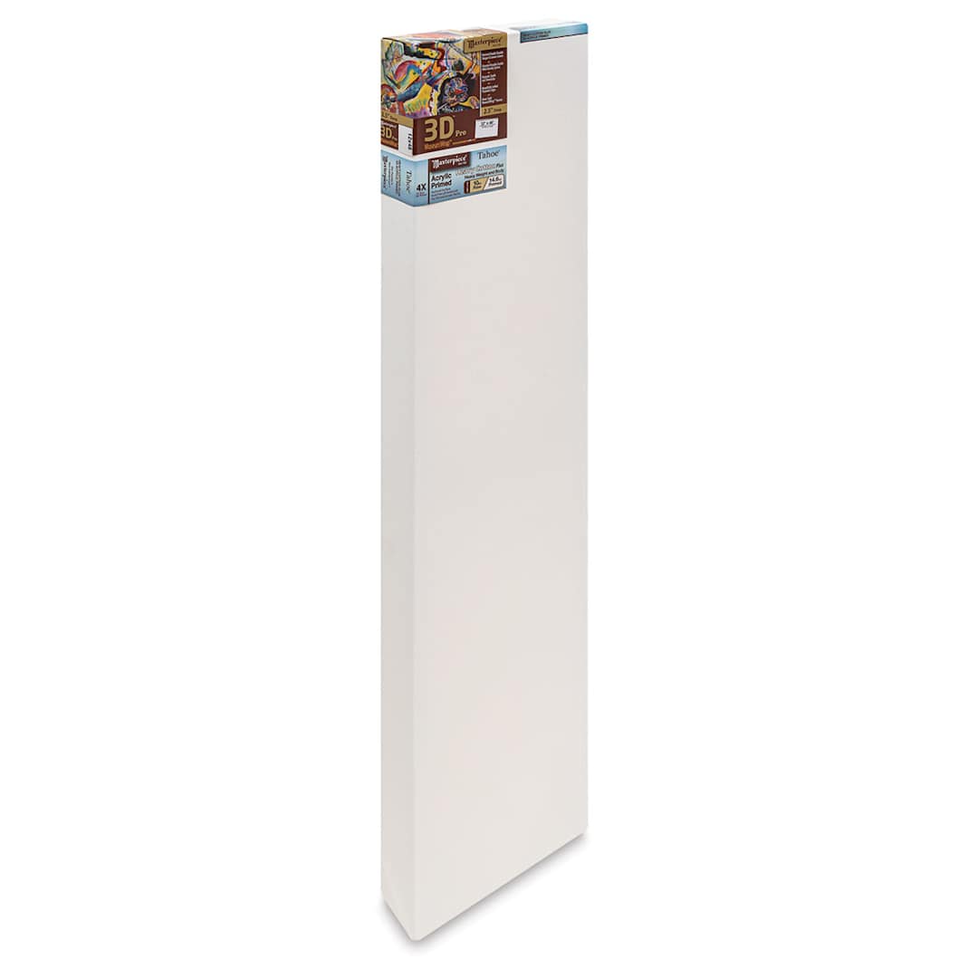 Open in modal - Masterpiece Tahoe Cotton Canvas - 12" x 48", 2-1/2" Profile, Acrylic Primed front side view