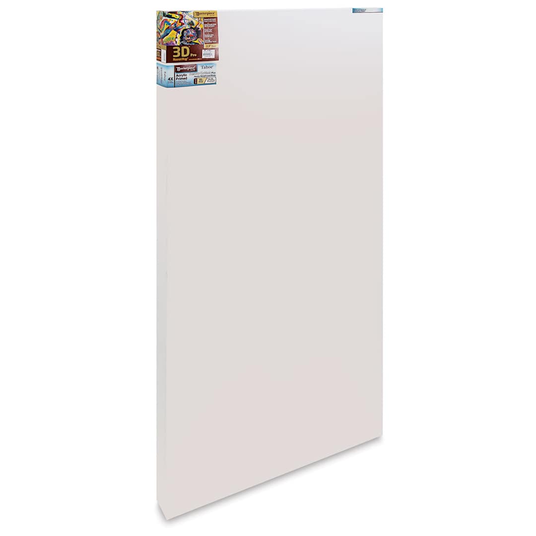 Open in modal - Masterpiece Tahoe Cotton Canvas - 30" x 60", 2-1/2" Profile, Acrylic Primed front side view