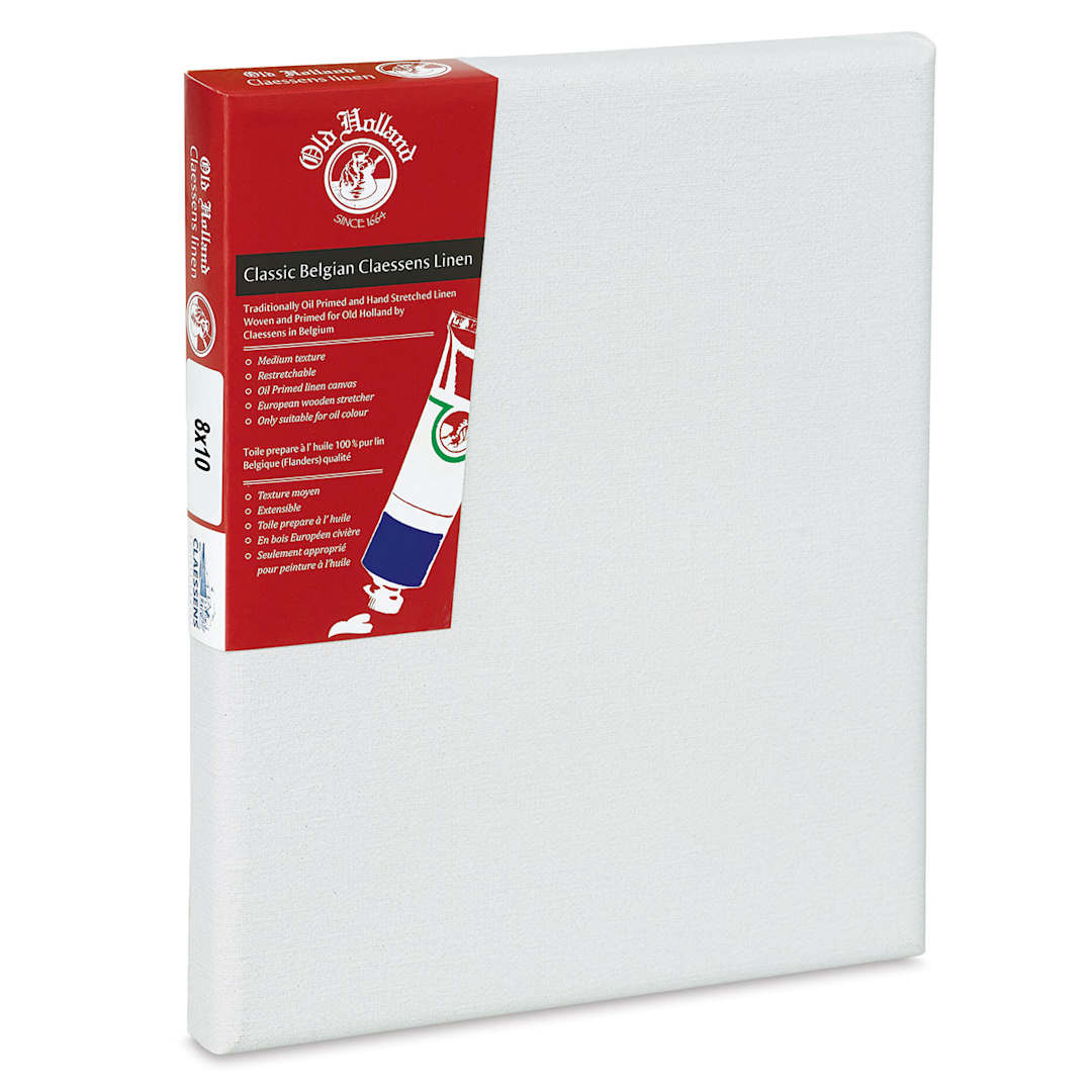 Open in modal - Old Holland Claessens Oil Primed Belgian Linen Canvas - 8" x 10"