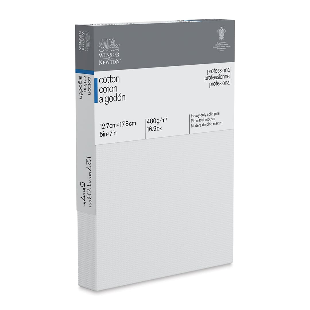 Open in modal - Winsor & Newton Professional Cotton Canvas - 5" x 7", Traditional Profile