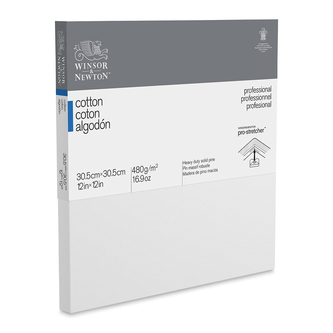 Open in modal - Winsor & Newton Professional Cotton Canvas - 12" x 12", Traditional Profile