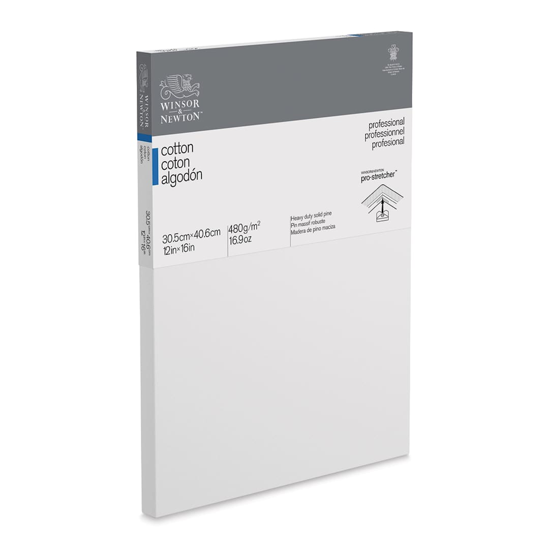 Open in modal - Winsor & Newton Professional Cotton Canvas - 12" x 16", Traditional Profile