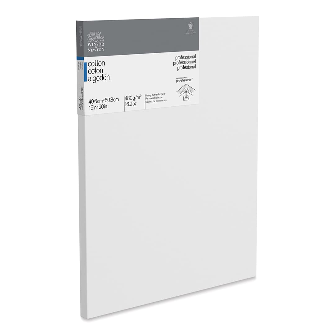 Open in modal - Winsor & Newton Professional Cotton Canvas - 16" x 20", Traditional Profile