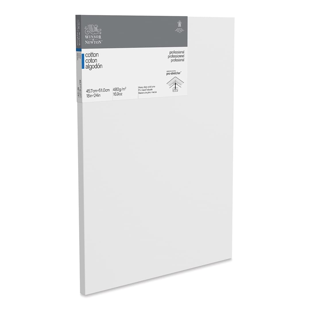 Open in modal - Winsor & Newton Professional Cotton Canvas - 18" x 24", Traditional Profile