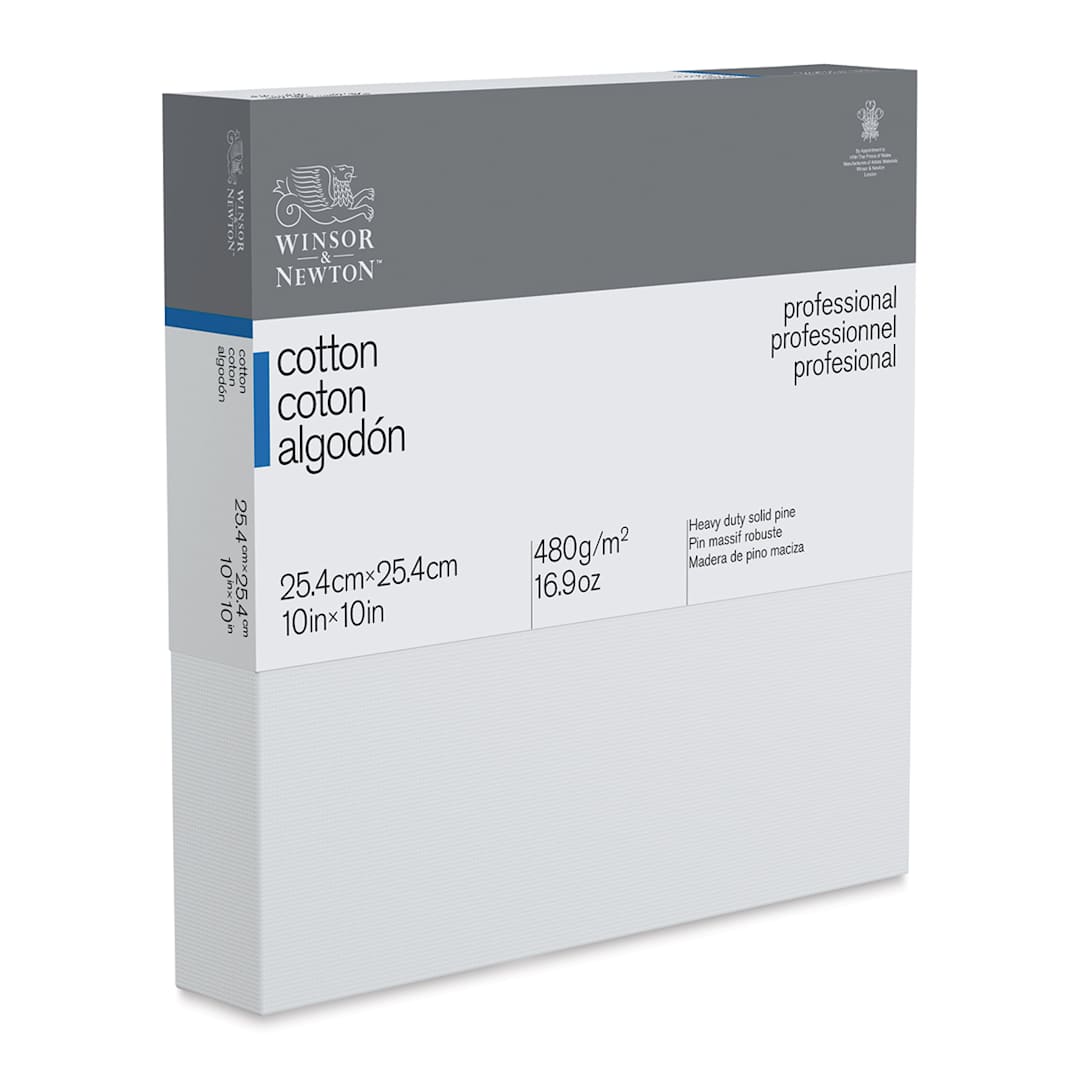 Open in modal - Winsor & Newton Professional Cotton Canvas - 10" x 10", Deep Edge