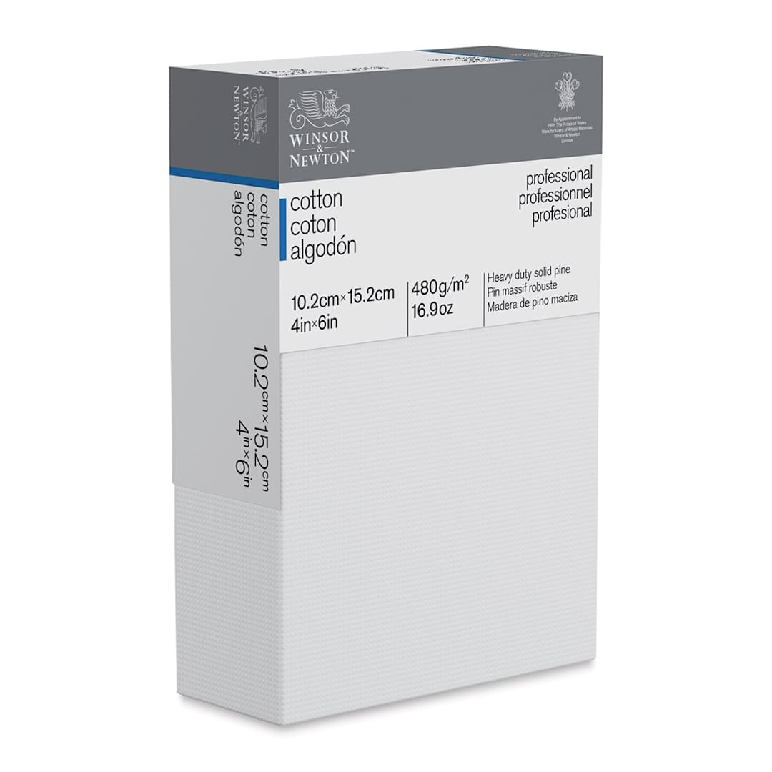 Open in modal - Winsor & Newton Professional Cotton Canvas - 4" x 6", Deep Edge