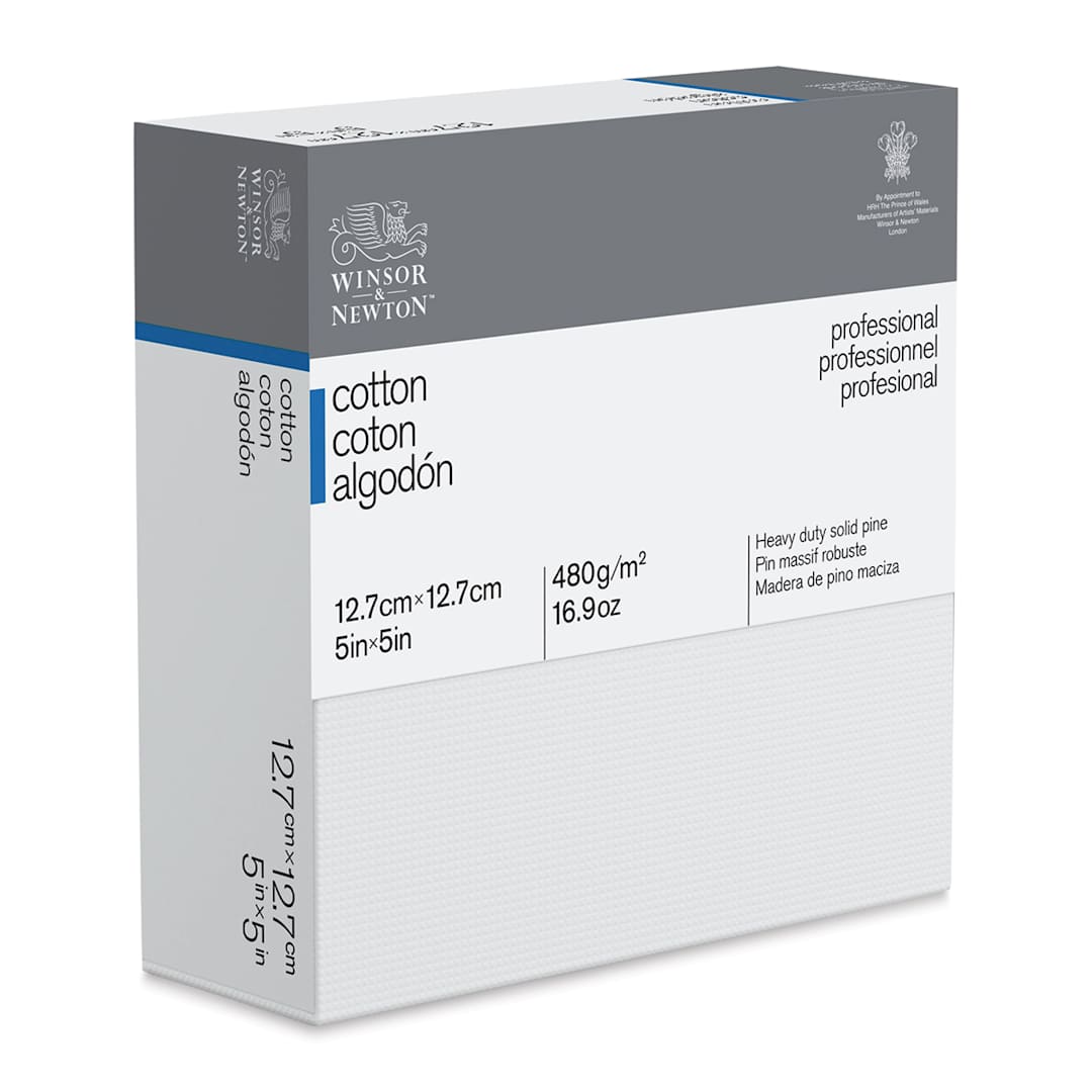 Open in modal - Winsor & Newton Professional Cotton Canvas - 5" x 5", Deep Edge
