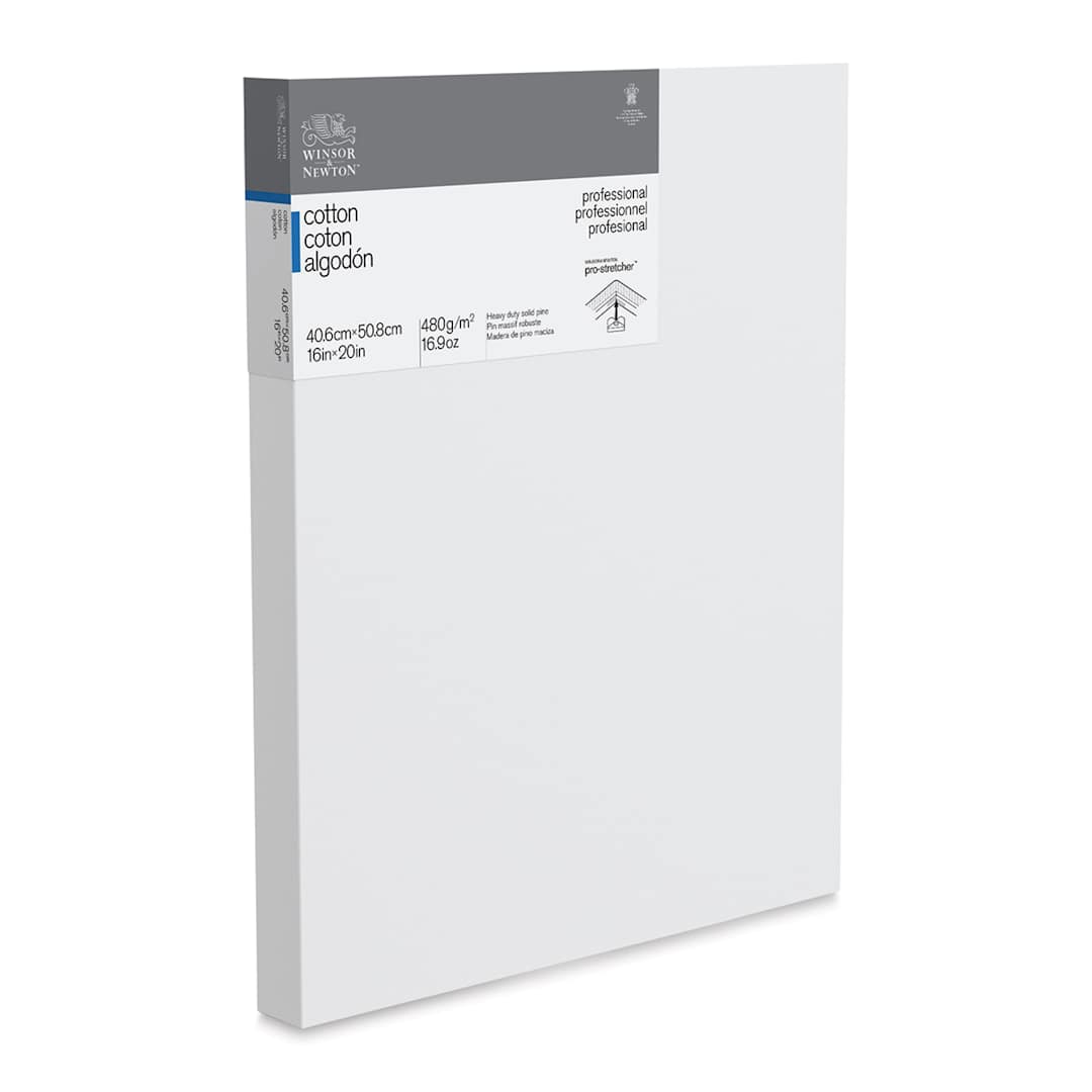 Open in modal - Winsor & Newton Professional Cotton Canvas - 16" x 20", Deep Edge