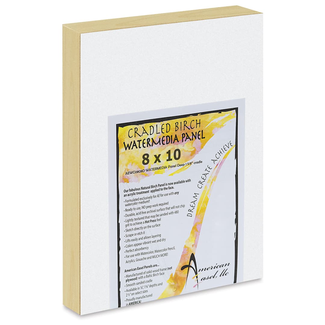 Open in modal - American Easel WaterMedia Panel - 8" x 10", Gallery Profile 1-5/8"
