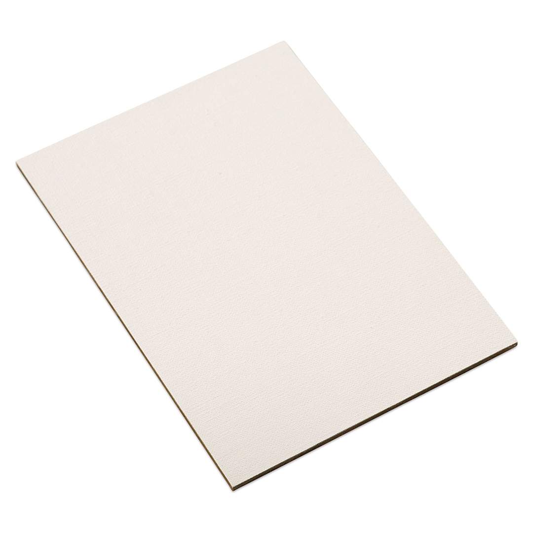 Open in modal - Richeson Linen Canvas Panel - Angled view of Fine Canvas Panel