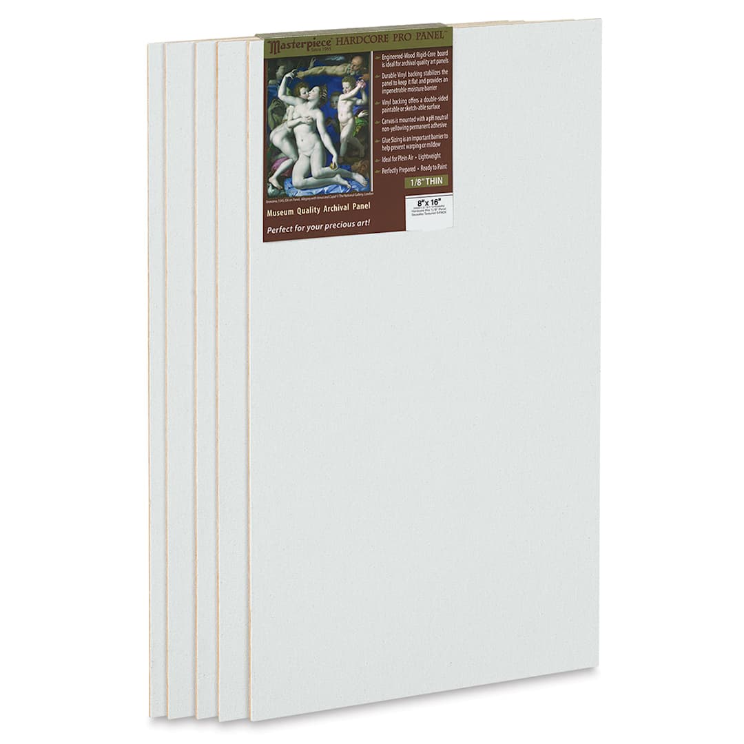 Open in modal - Masterpiece Sausalito Hardcore Pro Canvas Panel Pack - 8" x 16", PKg of 5