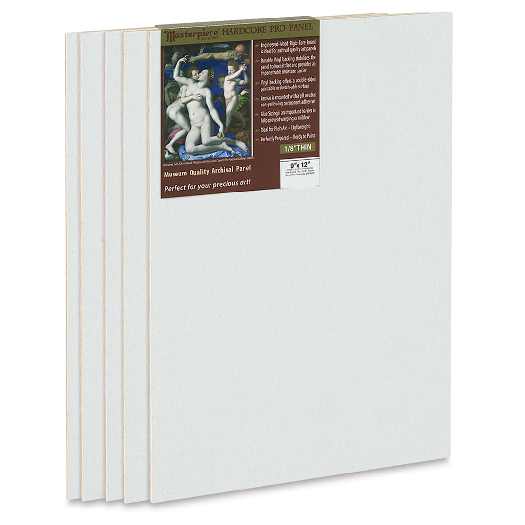 Open in modal - Masterpiece Sausalito Hardcore Pro Canvas Panel Pack - 9" x 12", Pkg of 5