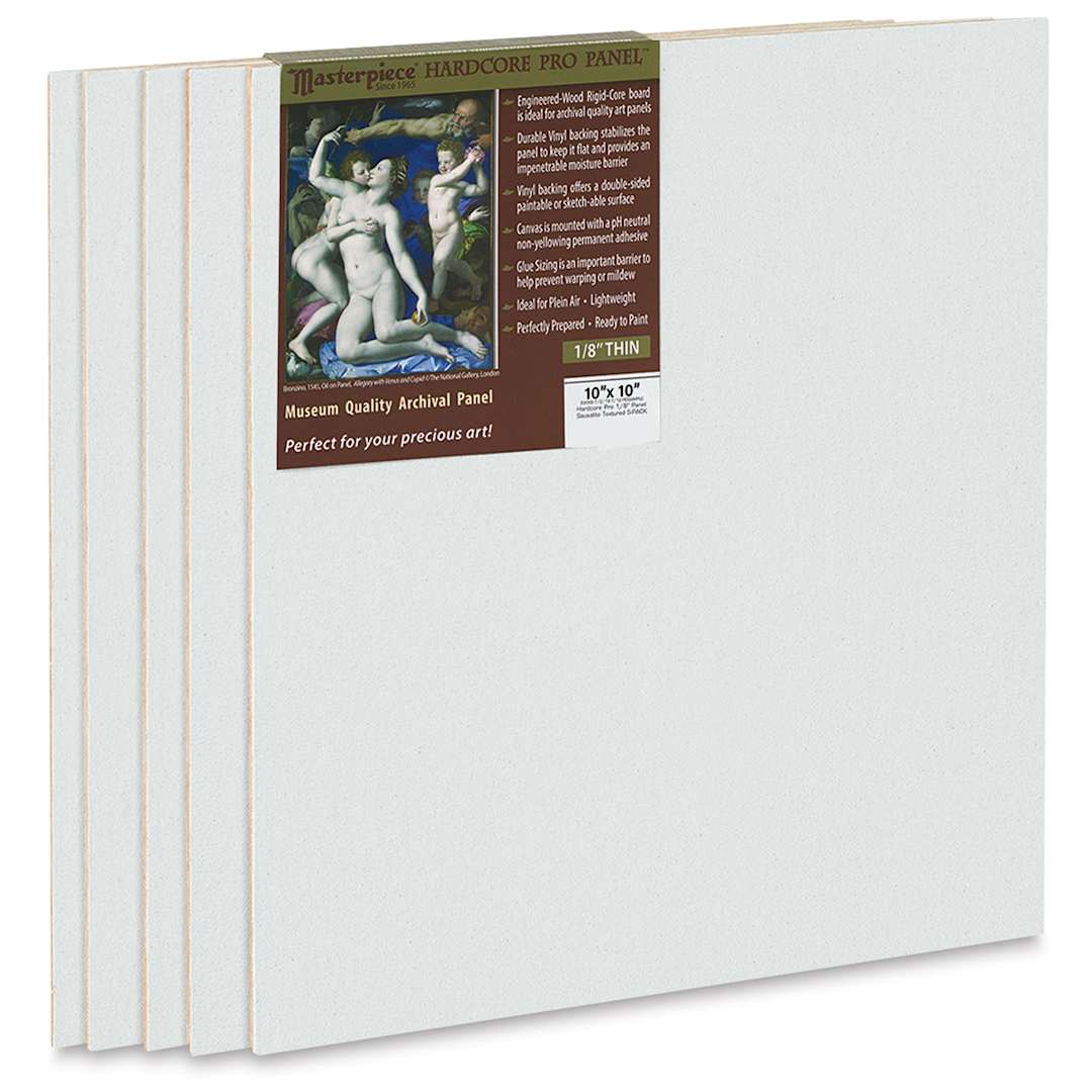 Open in modal - Masterpiece Sausalito Hardcore Pro Canvas Panel Pack - 10" x 10", Pkg of 5