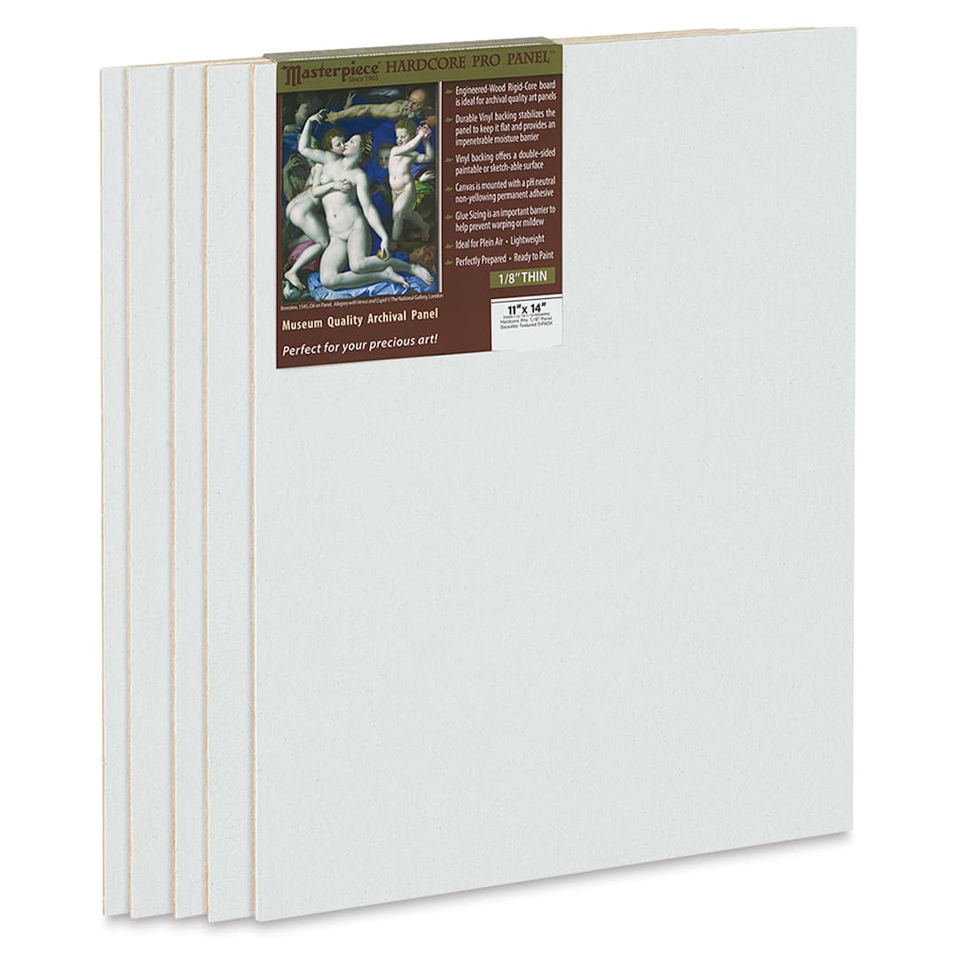 Open in modal - Masterpiece Sausalito Hardcore Pro Canvas Panel Pack - 11" x 14", Pkg of 5