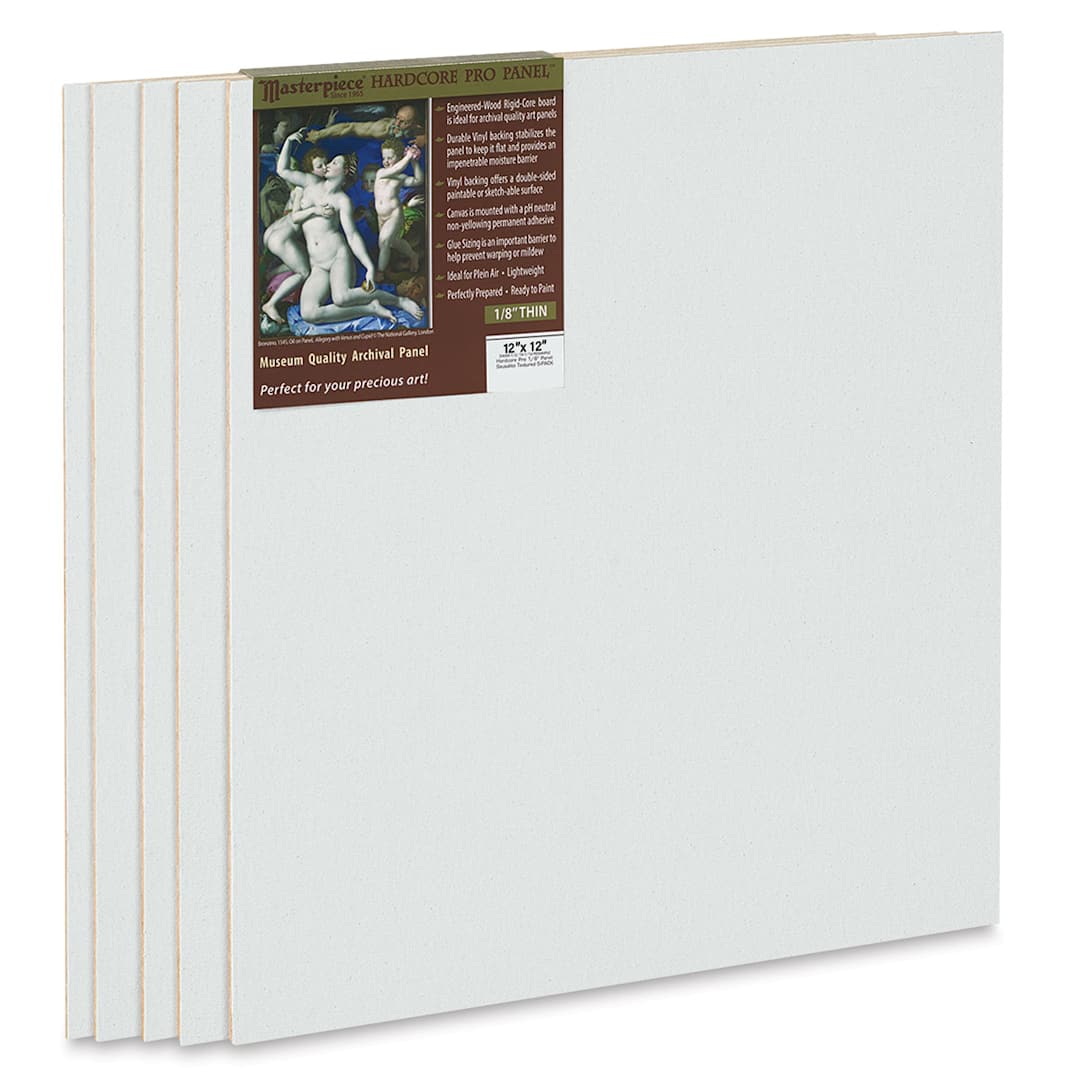 Open in modal - Masterpiece Sausalito Hardcore Pro Canvas Panel Pack - 12" x 12", Pkg of 5