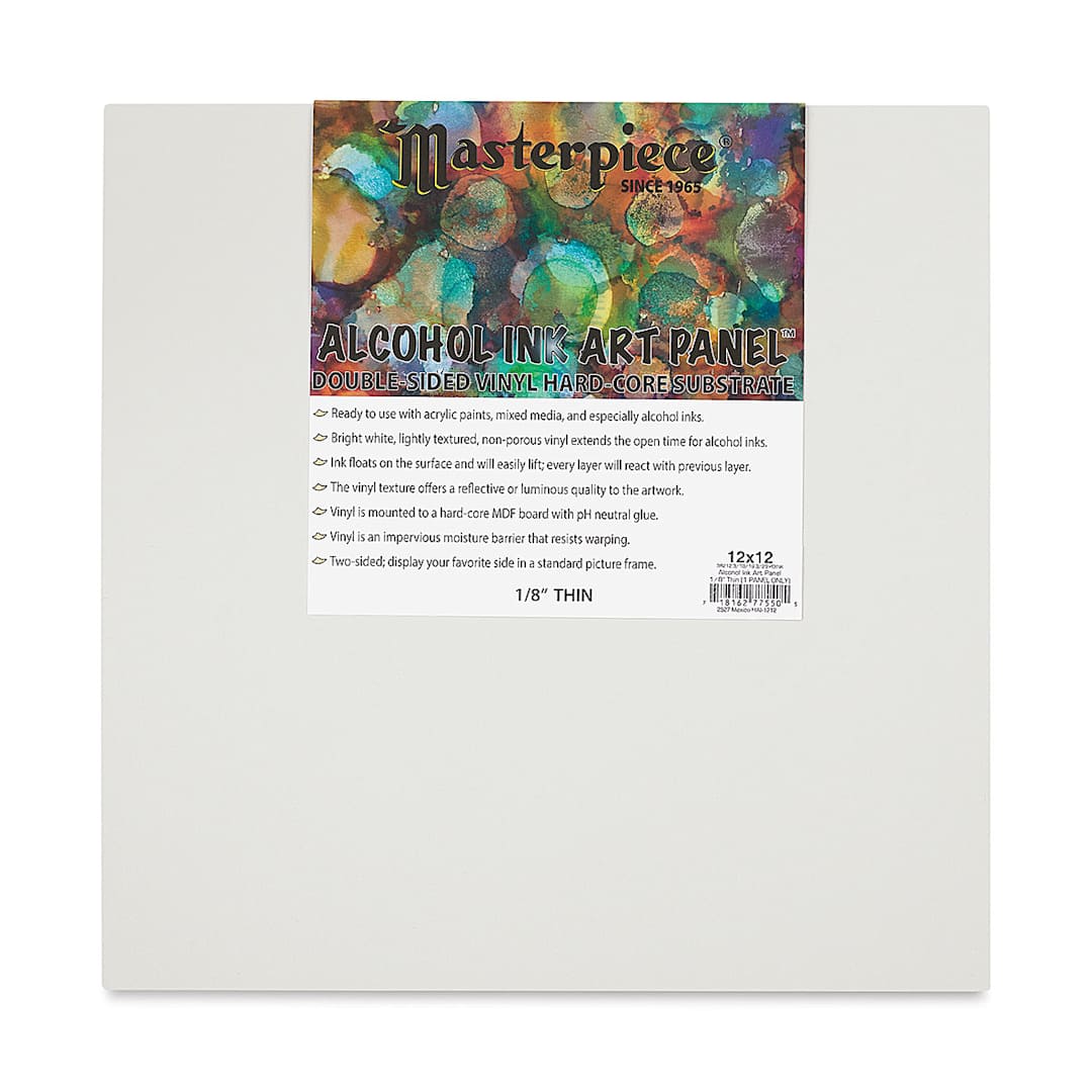 Open in modal - Masterpiece Alcohol Ink Art Panel - 12" x 12", Single Panel front