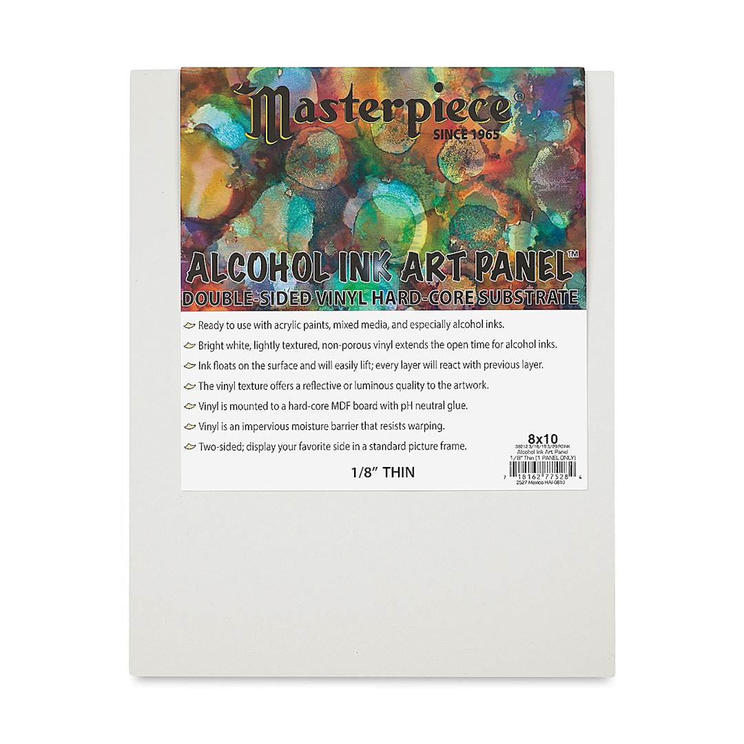 Open in modal - Masterpiece Alcohol Ink Art Panel - 8" x 10", Single Panel front
